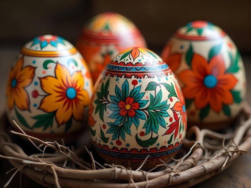 Oeufs de pâques décorés Aux Petites Merveilles